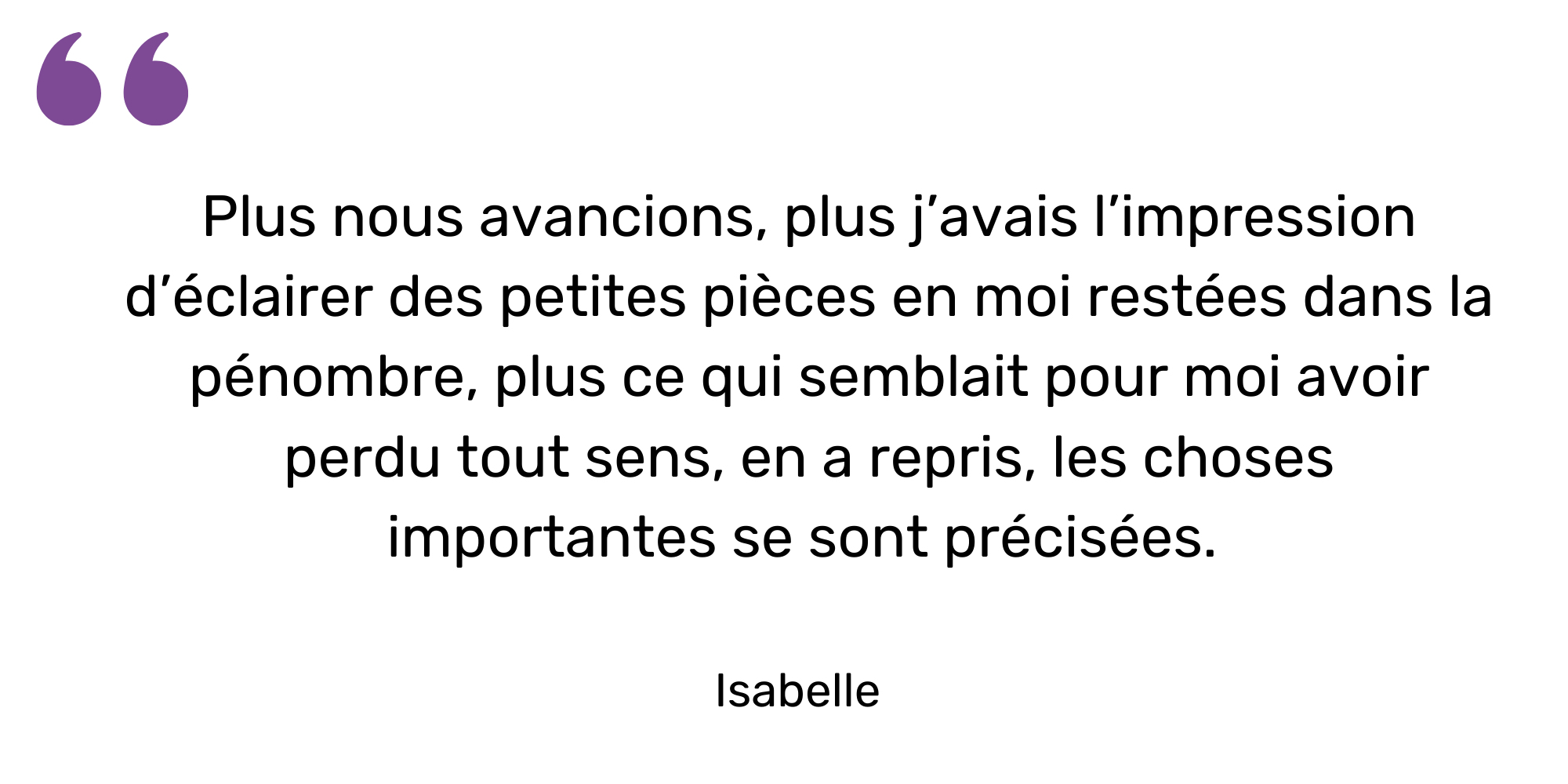 Temoignage Isabelle 2